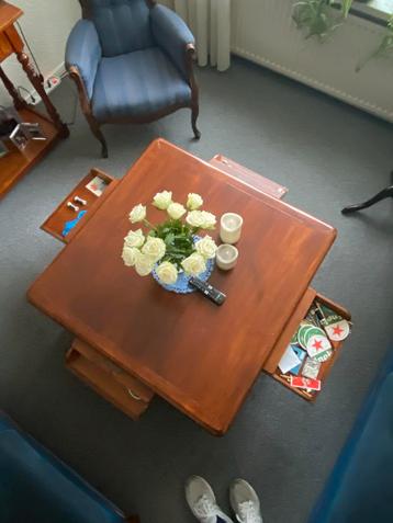 Deluxe Massief Houten Salon Tafel - Bruin beschikbaar voor biedingen