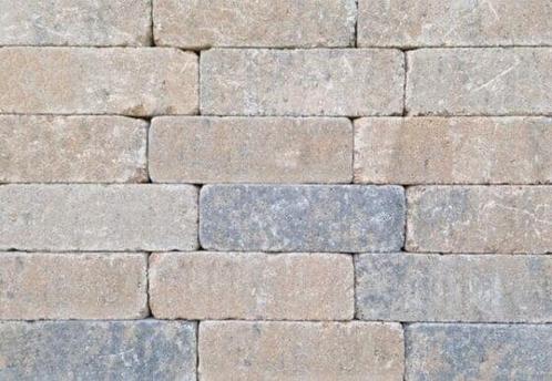Getrommelde antieke longstones- in de kleur Musselkalk, Tuin en Terras, Tegels en Klinkers, Nieuw, Klinkers, Beton, 10 m² of meer