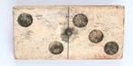 Domino handgemacht met pin L45mm b23mm been of..   b990, Antiek en Kunst, Ophalen of Verzenden