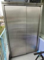 RVS METALEN IJZEREN KAST SCHUIFDEUREN, Huis en Inrichting, Ophalen, Zo goed als nieuw, Metaal, 150 tot 200 cm