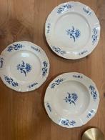 Boch La Louvière – blauw-wit servies – vintage borden (3), Antiek en Kunst, Ophalen of Verzenden