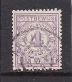 1884 Postbewijszegel,. vier gulden,  nr. PW5,  nette zegel., Postzegels en Munten, Postzegels | Nederland, Verzenden, T/m 1940
