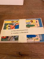 Vintage Borduurkaarten Set, Hobby en Vrije tijd, Ophalen of Verzenden, Gebruikt, Handborduren, Borduurpakket