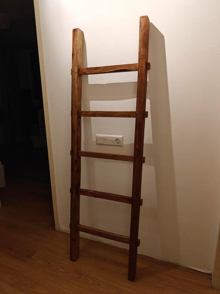 Decoratieve houten ladder, Huis en Inrichting, Woonaccessoires | Overige, Gebruikt, Ophalen