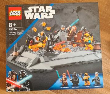 Lego StarWars 75334 obi-wan Kenobi VS Darth Vader. Nieuw