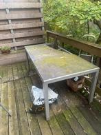 Tuintafel, Tuin en Terras, Tuintafels, Ophalen, Gebruikt, Rechthoekig, Metaal