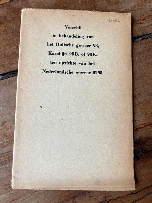 WO2 Nederlands NBS Instructieboek Duitse Wapens MP40 verzet, Verzamelen, Militaria | Tweede Wereldoorlog, Landmacht, Boek of Tijdschrift