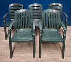 5 Hartman tuinstoelen/ stapelbaar, Tuin en Terras, Ophalen, Gebruikt, Kunststof, Stapelbaar