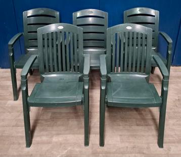 5 Hartman tuinstoelen/ stapelbaar  beschikbaar voor biedingen
