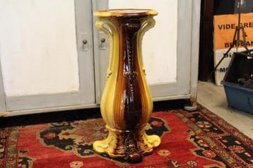 Brocante - Prachtige piedestal Sarreguemines, Art Nouveau! beschikbaar voor biedingen
