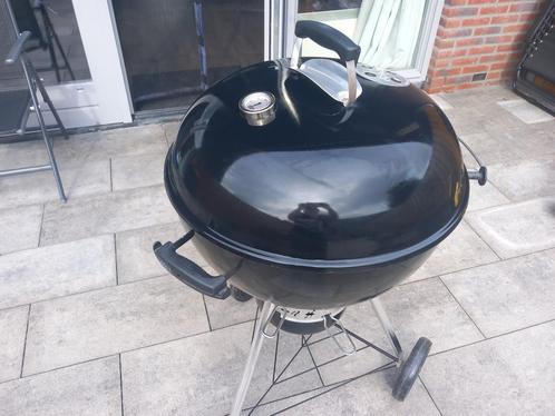 Weber Master-Touch Black, Tuin en Terras, Houtskoolbarbecues, Zo goed als nieuw, Met accessoires, Ophalen