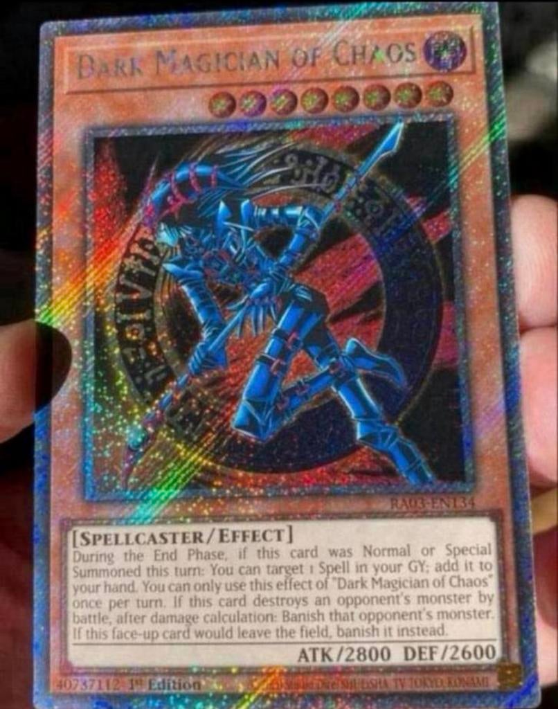 Yu-Gi-Oh! Dark Magician of Chaos RA03 1st Edition !, Hobby en Vrije tijd, Verzamelkaartspellen | Yu-gi-Oh!, Verzenden, Zo goed als nieuw