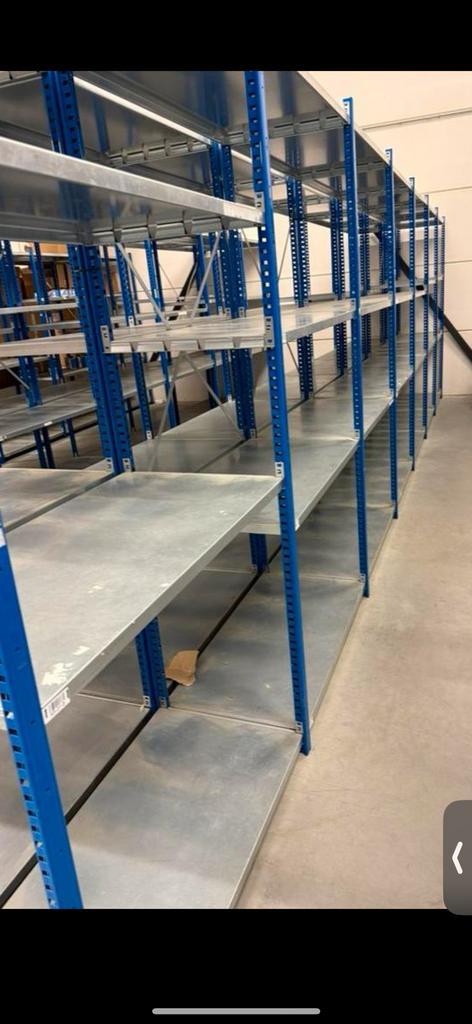 75 meter Metalen stelling 50cm diep, Huis en Inrichting, Kasten | Stellingkasten, Zo goed als nieuw, Ophalen