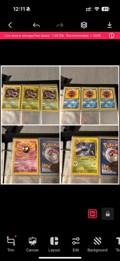 WOTC Base set Fossil, Hobby en Vrije tijd, Verzamelkaartspellen | Pokémon, Zo goed als nieuw, Meerdere kaarten, Ophalen of Verzenden