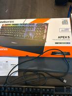 SteelSeries Apex 5 Gaming Toetsenbord - Zo goed als nieuw!, Computers en Software, Toetsenborden, Gaming toetsenbord, Ophalen of Verzenden