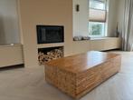 Houten blok salontafel / tv meubel, Ophalen, Gebruikt, 100 tot 150 cm, 50 tot 100 cm