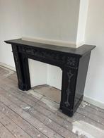 Zwarte Schouw met Ornamenten, Huis en Inrichting, Haarden, Ophalen, Gebruikt, Vrijstaande haard, Houthaard