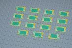 L876 Tegels 1x2 yellowish green toetsenbord 15 st., Ophalen of Verzenden, Nieuw, Losse stenen, Lego