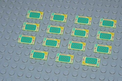 L876 Tegels 1x2 yellowish green toetsenbord 15 st., Kinderen en Baby's, Speelgoed | Duplo en Lego, Nieuw, Lego, Losse stenen, Ophalen of Verzenden