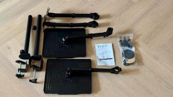 2x Vivo monitor + laptop bureau arm beschikbaar voor biedingen