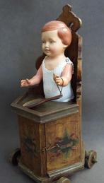 1950 MINIATUUR Hindeloopen Kinderstoel Hindelooper Kakstoel, Antiek en Kunst, Antiek | Speelgoed, Ophalen of Verzenden