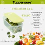 Tupperware VentiSmart 6.1L, Nieuw, Groen, Ophalen of Verzenden, Bak of Kom