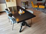 eetkamertafel + 4 stoelen, Huis en Inrichting, Tafels | Eettafels, Ophalen of Verzenden, Gebruikt, Rechthoekig, 50 tot 100 cm