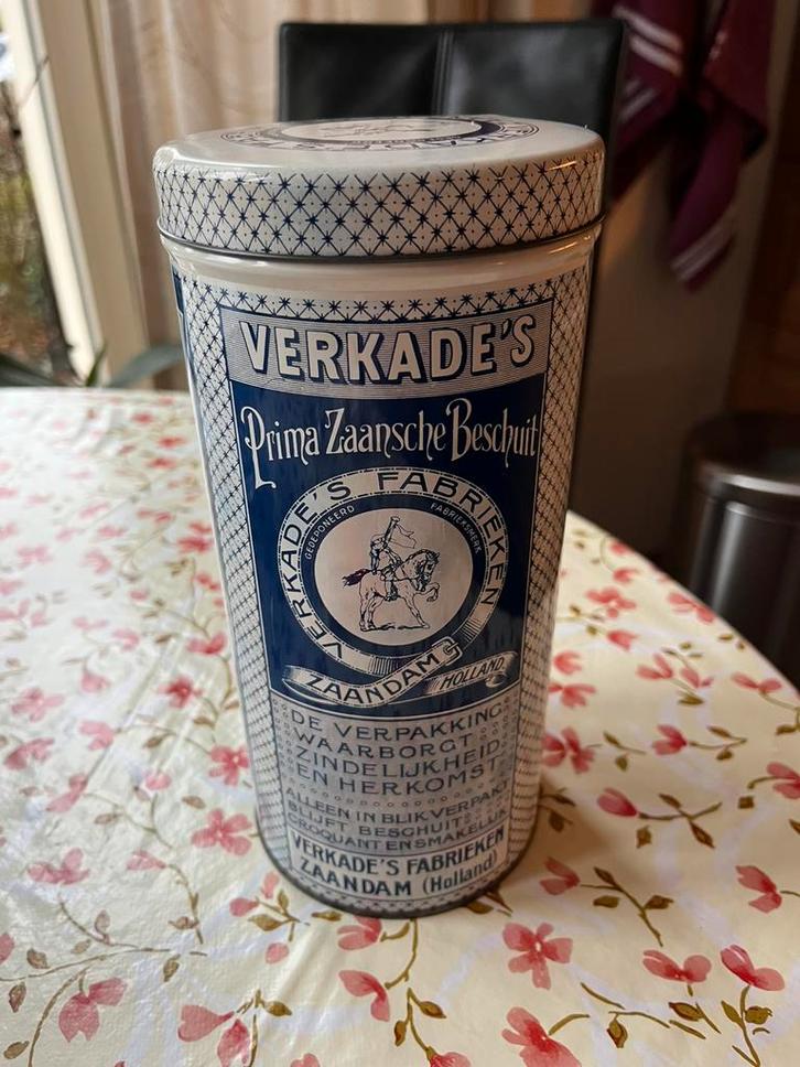 Beschuitbus Verkade, Verzamelen, Blikken, Gebruikt, Beschuit, Verkade, Ophalen