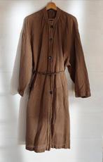 Zara linnen jurk mt 38, Maat 38/40 (M), Bruin, Zara, Nieuw