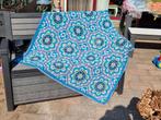 ️Gehaakte deken/plaid Persian tiles. Handgemaakt., Ophalen of Verzenden, Zo goed als nieuw