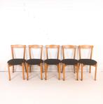 5x vintage stoel, Huis en Inrichting, Stoelen, Gebruikt, Hout, Ophalen
