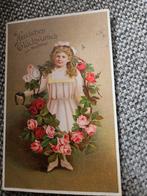 Brocante  Meisje Lang Haar, Ophalen of Verzenden, Voor 1920, Gelopen