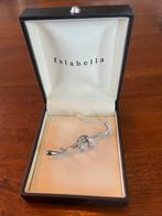 Vintage Plastron Speldje met Strass, 4 tot 7 cm, Ophalen of Verzenden, Zo goed als nieuw, Zilver