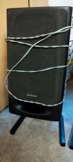 Technics Boxen met Standaarden en Kabel, Gebruikt, Minder dan 60 watt, Front, Rear of Stereo speakers, Ophalen