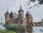Willem Alexander Knip (1883-1967) - Kasteel Muiderslot, Antiek en Kunst, Kunst | Schilderijen | Klassiek, Ophalen of Verzenden