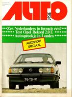 Autovisie test Opel Rekord 2.0E November 1977, Gelezen, Opel, Verzenden