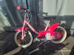 Children's bicycle pink 14 inch with/without training wheels, Ophalen, Zo goed als nieuw, Minder dan 16 inch, BTWIN