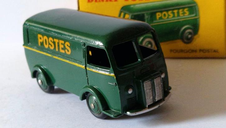 Dinky Toys (France) 25BV Peugeot D3 'Postes', Hobby en Vrije tijd, Modelauto's | 1:43, Zo goed als nieuw, Bus of Vrachtwagen, Dinky Toys