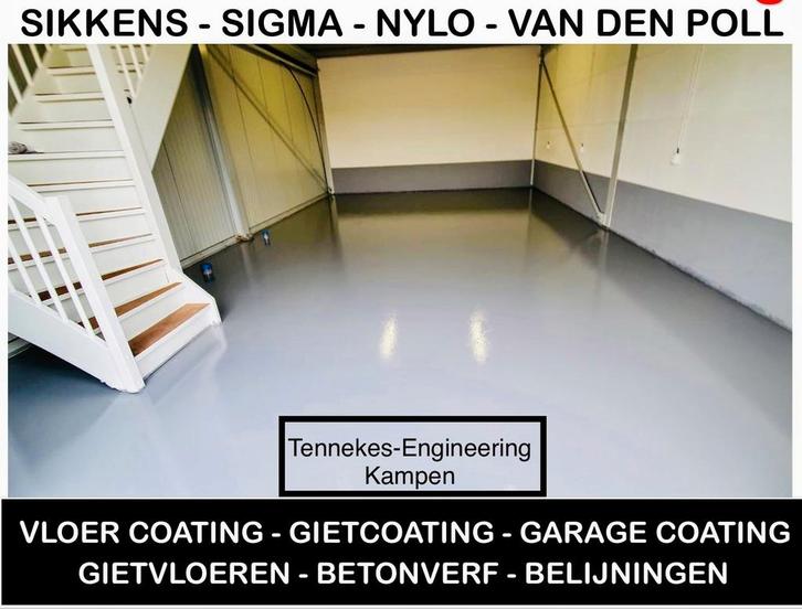 2K epoxy GARAGE vloercoating 40m2 - WIJ STOPPEN -15% KORTING, Doe-het-zelf en Verbouw, Verf, Beits en Lak, Nieuw, Verf, 20 liter of meer