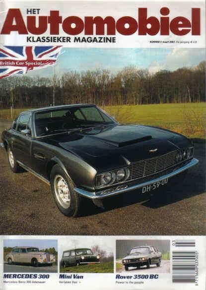 Automobiel 3 2002 : Aston Martin V8 - Rover P6 - Mercedes, Boeken, Auto's | Folders en Tijdschriften, Gelezen, Algemeen, Ophalen of Verzenden