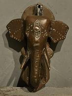 Bronzen deurklopper olifant, Ophalen of Verzenden, Brons