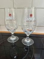 Twee bierglazen Omer, Ophalen, Zo goed als nieuw, Glas of Glazen, Overige merken