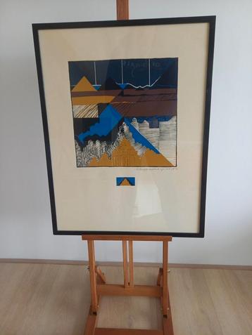 Twee litho's Limburgse kunstenaar R. Levigne.. beschikbaar voor biedingen