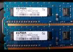 Set geheugen Elpida - 2x1GB set - DDR3, Computers en Software, RAM geheugen, Ophalen, Gebruikt, DDR3, Desktop