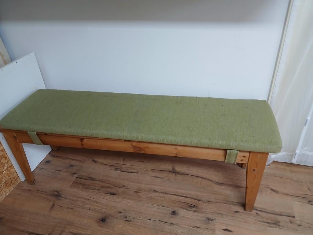 Ikea grenen bank met los kussen, Ophalen, Zo goed als nieuw, Bruin, Rechthoekig
