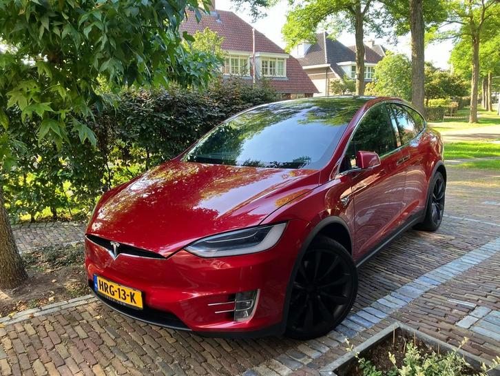 Tesla Model X 2019 Rood FSD 120K NP❗️, Auto's, Tesla, Particulier, Model X, 360° camera, 4x4, Aangepast voor mindervaliden, ABS