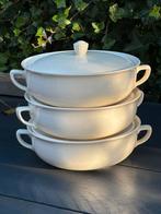 3 Regout Maastricht Soepterrines met Deksel, Ophalen of Verzenden