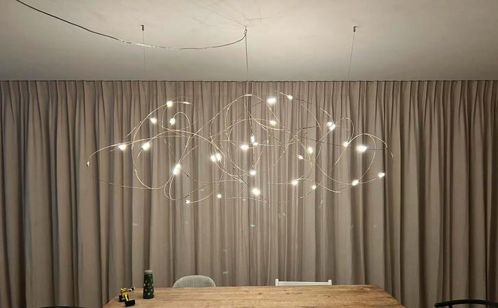 Flock of light 31 - MOOOI, Huis en Inrichting, Lampen | Hanglampen, Zo goed als nieuw, 75 cm of meer, Metaal, Ophalen
