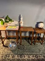 Set van drie vintage plantentafels / bijzettafels, Ophalen of Verzenden