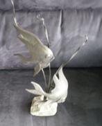vintage sculptuur van metalen vissen, Ophalen of Verzenden, Dier